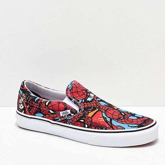 vans spiderman sandals